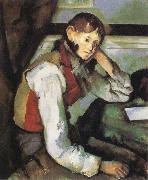 Paul Cezanne Boy with a Red Waistcoat Norge oil painting reproduction